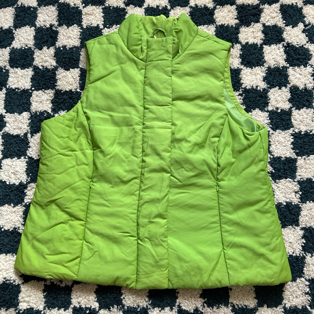 Vibrant Green Puffer Vest